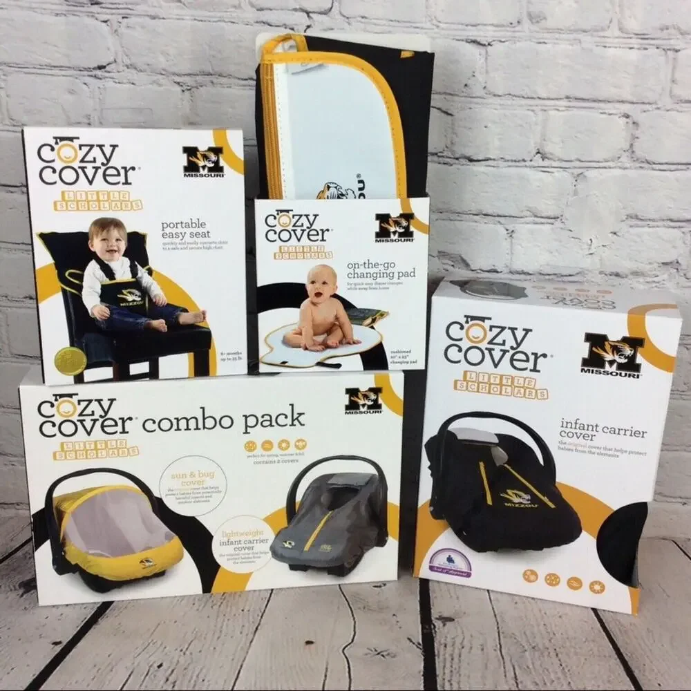 🐯NCAA University Of Missouri “Mizzou” Tigers “Baby Shower Gift Set” 4 Piece Set